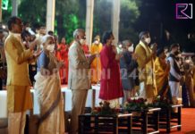 जबलपुर राष्ट्रपति माँ नर्मदा की महाआरती में हुए शामिल