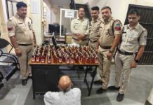 18 हजार रुपए की अबैध शराब के साथ आरोपी पुलिस की गिरफ्त में